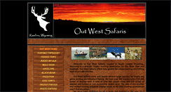 Desktop Screenshot of outwestsafaris.com