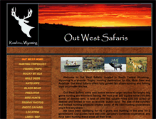 Tablet Screenshot of outwestsafaris.com